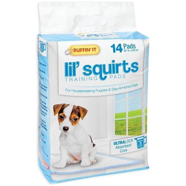 Ruffinit Lil' Squirts Dog Training Pad, 22 in L, 21 in W, CottonPlastic 82014